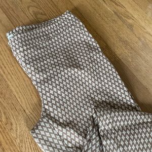 Patterned Stretchy Ankle Pants